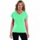 LAT 3507 Ladies V-Neck Fine Jersey T-Shirt