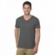 Bayside BA5025 Unisex 4.2 oz., Fine Jersey V-Neck T-Shirt