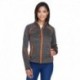 North End 78697 Ladies Flux Melange Bonded Fleece Jacket