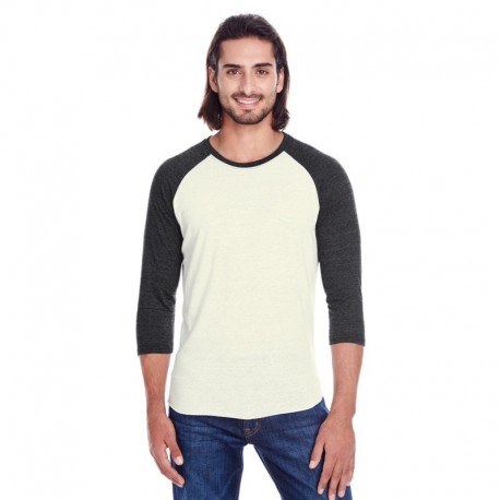 Threadfast Apparel 302G Unisex Triblend 3/4-Sleeve Raglan