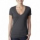 Next Level Apparel 6640 Ladies CVC Deep V-Neck T-Shirt