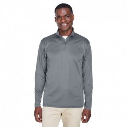 UltraClub 8424 Men's Cool & Dry Sport Performance Interlock Quarter-Zip Pullover