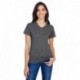 A4 NW3381 Ladies Topflight Heather V-Neck T-Shirt