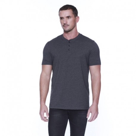 StarTee ST2460 Men's CVC Henley T-Shirt