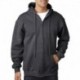 Bayside BA900 Adult 9.5oz., 80% cotton/20% polyester Full-Zip Hooded Sweatshirt