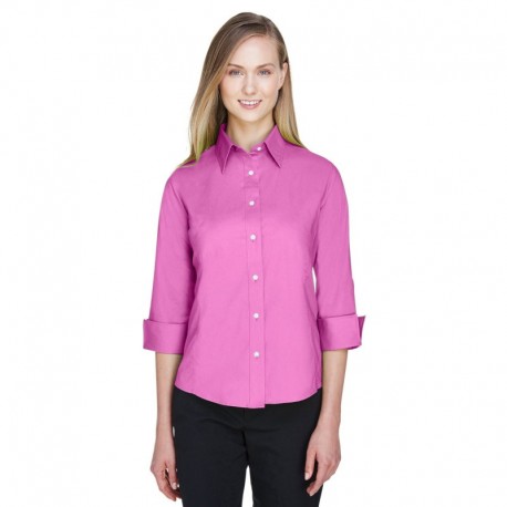 Devon & Jones DP625W Ladies Perfect Fit 3/4-Sleeve Stretch Poplin Blouse