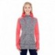 J America JA8618 Ladies Colorblock Cosmic Hooded Sweatshirt