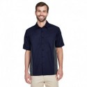 North End 87042T Men's Tall Fuse Colorblock Twill Shirt