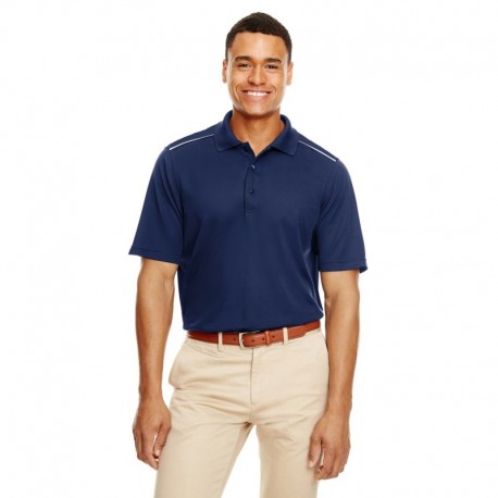 Core365 88181R Men's Radiant Performance Pique Polo with Reflective Piping