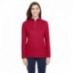 Core365 CE405W Ladies Fusion ChromaSoft Pique Quarter-Zip