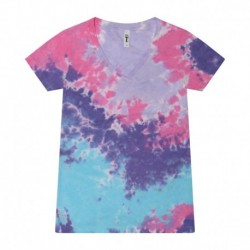 Tie-Dye 1075CD Ladies V-Neck T-Shirt