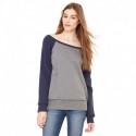 Bella + Canvas 7501 Ladies Sponge Fleece Wide Neck Sweatshirt