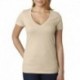 Next Level Apparel 6640 Ladies CVC Deep V-Neck T-Shirt