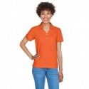 Devon & Jones D100W Ladies Pima Pique Y-Collar Polo