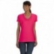 Fruit of the Loom L39VR Ladies HD Cotton V-Neck T-Shirt