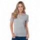 Bayside BA1050 Junior's 6.2 oz., 100% Cotton V-Neck Polo