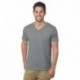 Bayside BA5025 Unisex 4.2 oz., Fine Jersey V-Neck T-Shirt