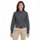 Harriton M581W Ladies Foundation 100% Cotton Long-Sleeve Twill Shirt with Teflon