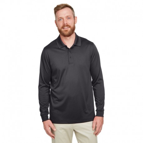 Harriton M348LT Men's Tall Advantage Long Sleeve Snag Protection Plus IL Polo