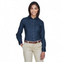 Harriton M550W Ladies 6.5 oz. Long-Sleeve Denim Shirt